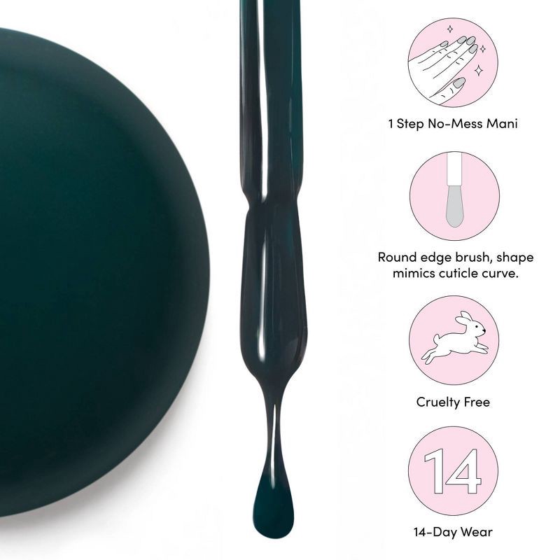 slide 5 of 8, Dashing Diva One Gel Color Nail Polish - Manhunt - 10ml, 10 ml