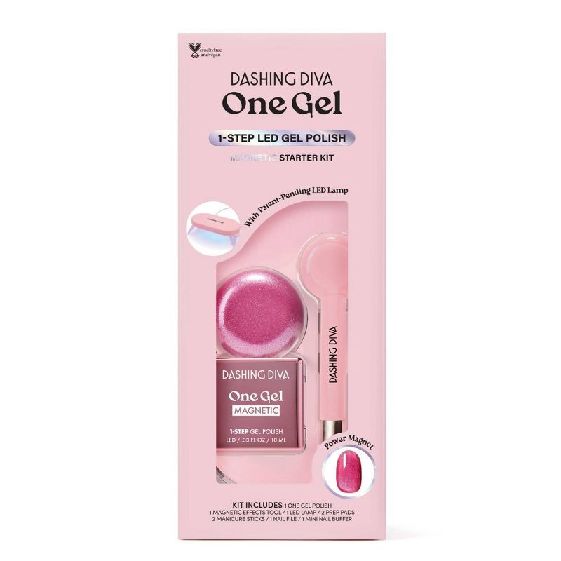 slide 1 of 9, Dashing Diva One Gel Magnetic Starter Kit - Villainous - 9ct, 9 ct
