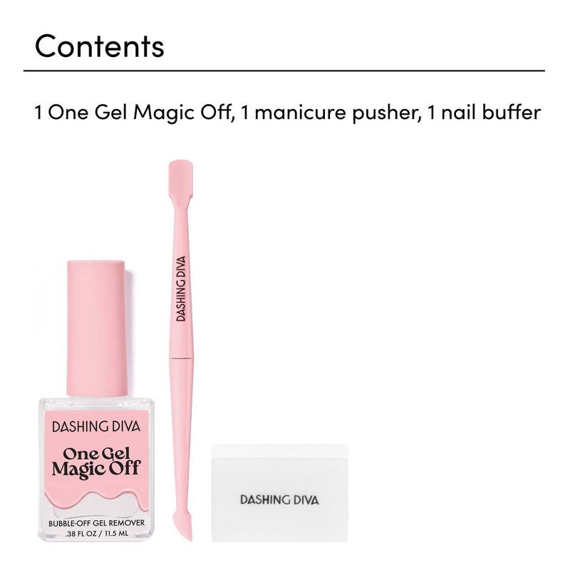 slide 6 of 9, Dashing Diva One Gel Magic Off Nail Polish Remover - 11.5ml, 11.5 ml