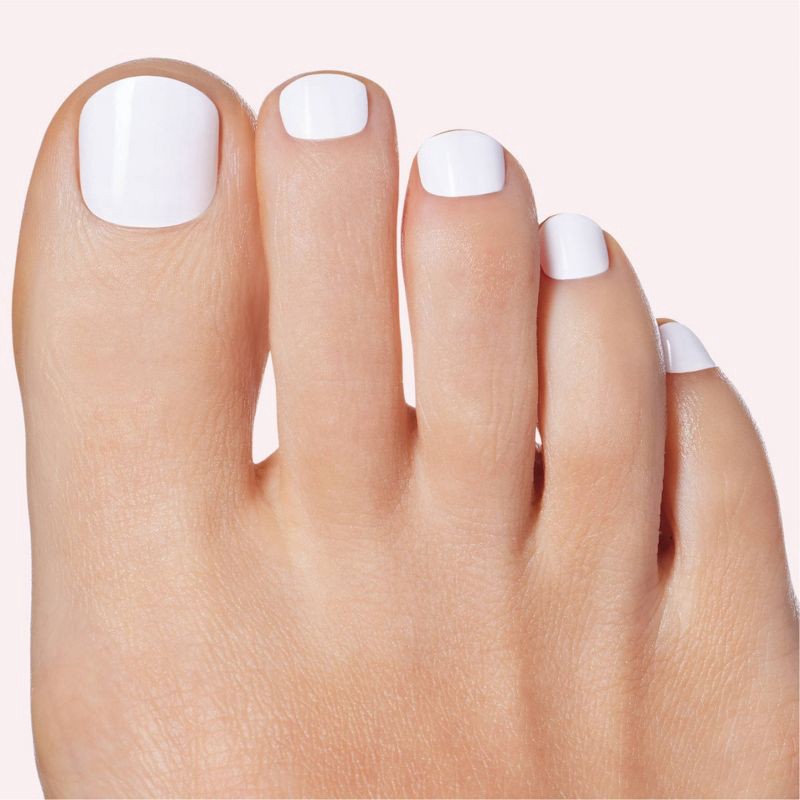 slide 4 of 8, Dashing Diva Mani/Pedi Gloss Nail Art - White Flag - 54ct, 54 ct