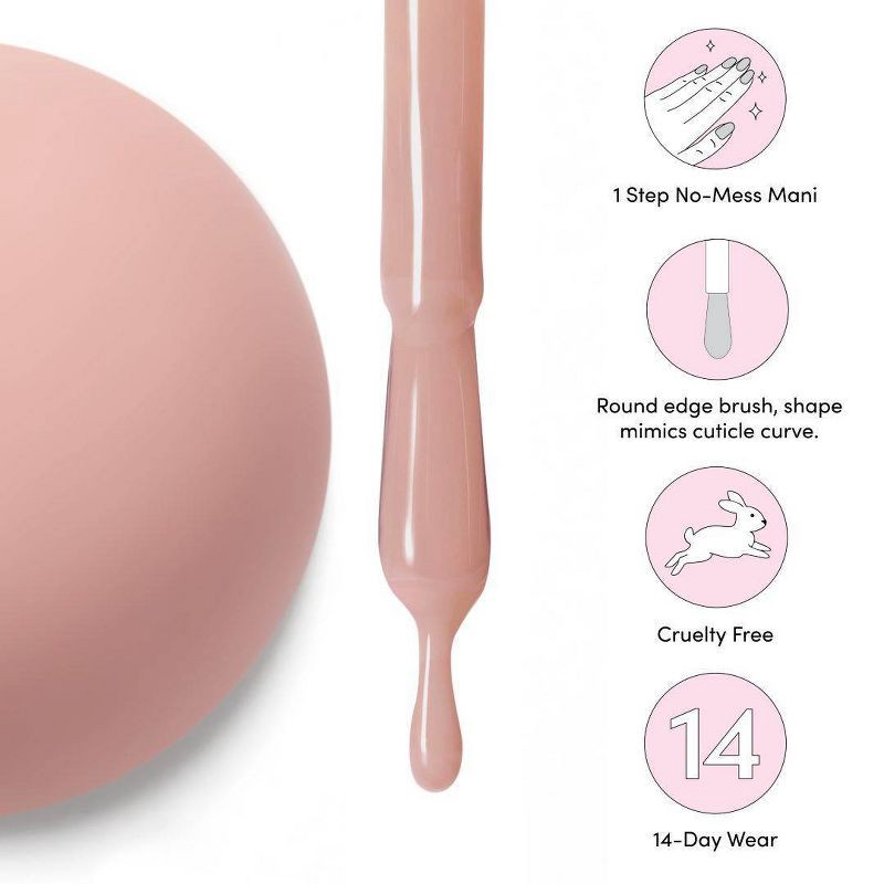 slide 5 of 8, Dashing Diva One Gel Color Nail Polish - Kitten - 10ml, 10 ml