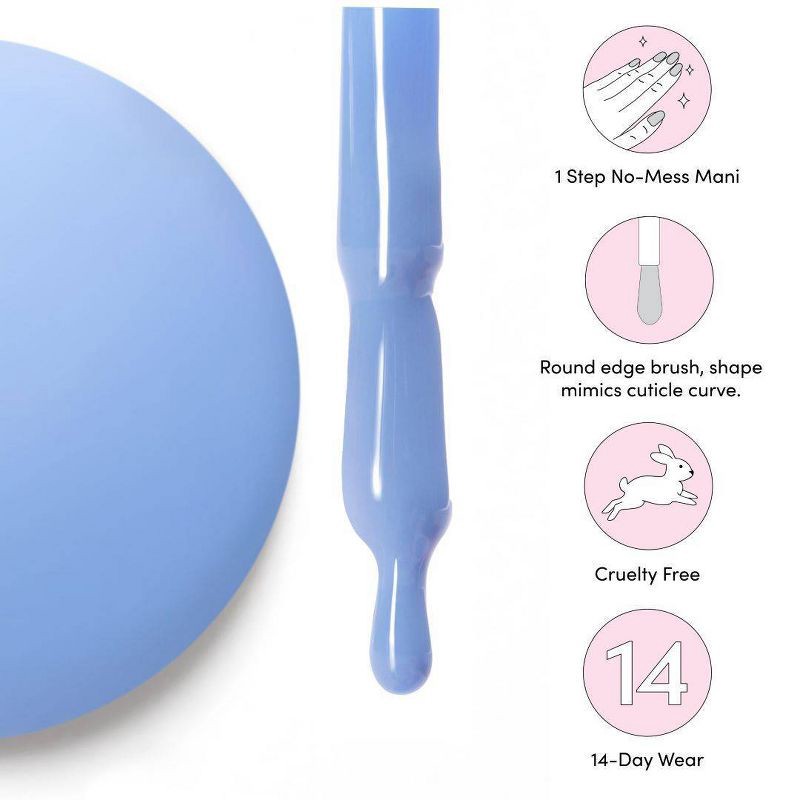 slide 5 of 8, Dashing Diva One Gel Color Nail Polish - Birdie - 10ml, 10 ml