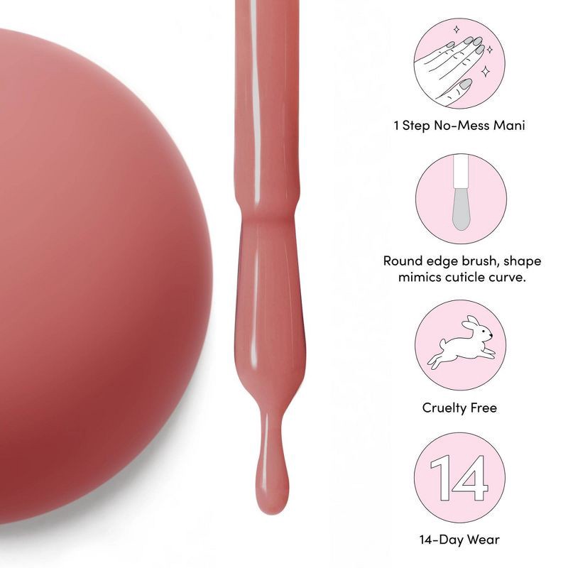 slide 5 of 8, Dashing Diva One Gel Color Nail Polish - Merit - 10ml, 10 ml