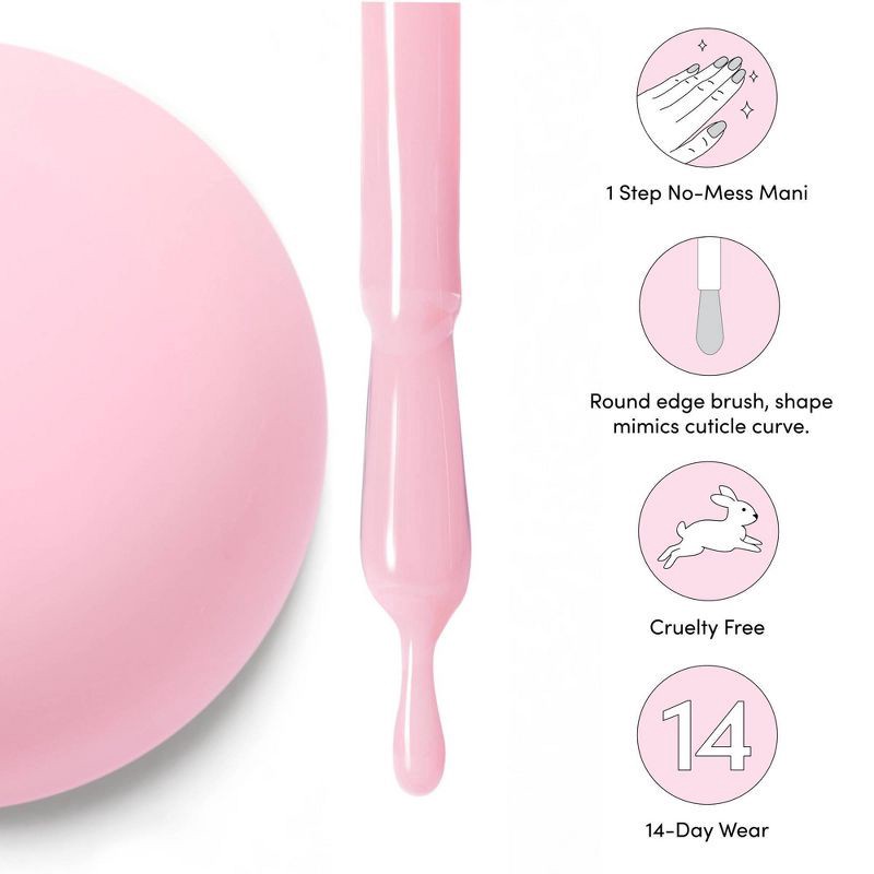 slide 5 of 8, Dashing Diva One Gel Color Nail Polish - Attitude - 10ml, 10 ml