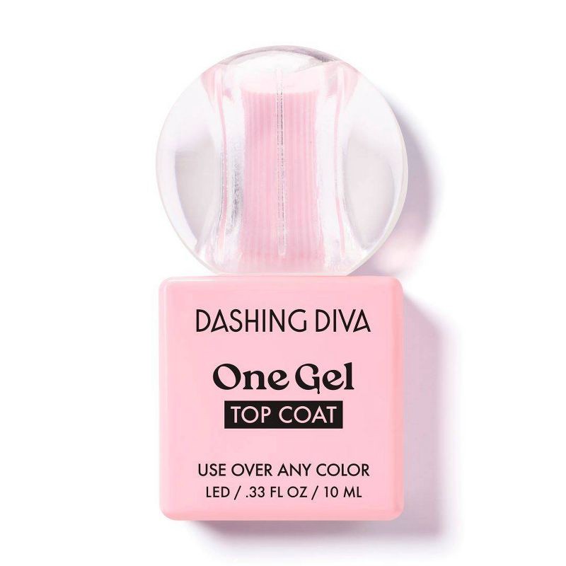 slide 1 of 7, Dashing Diva One Gel Top Coat Nail Polish - 10ml, 10 ml