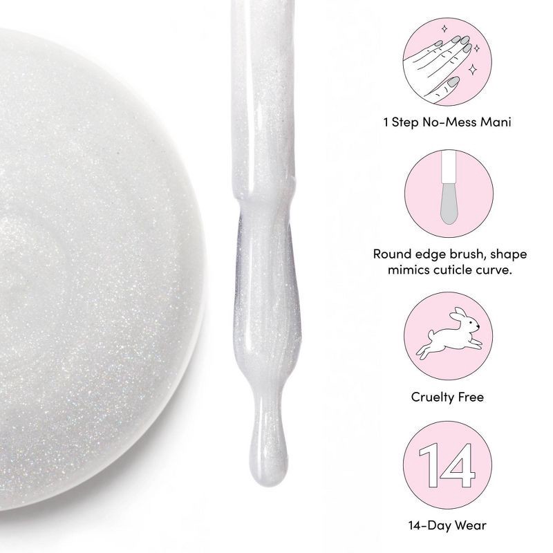 slide 5 of 8, Dashing Diva One Gel Color Nail Polish - Frost - 10ml, 10 ml