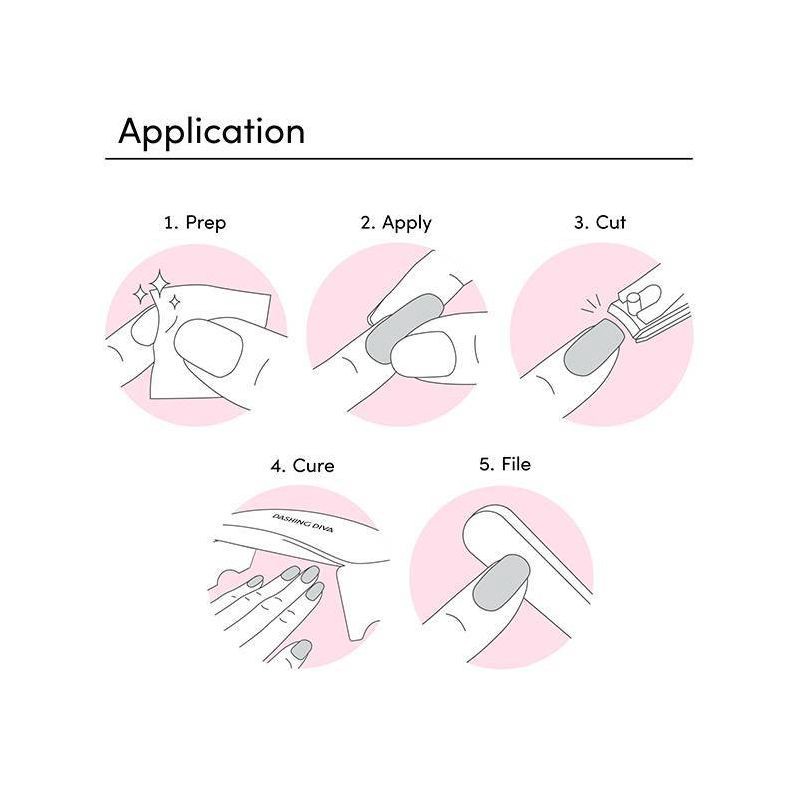 slide 5 of 8, Dashing Diva Glaze Color Semi-Cured Gel Nail Polish Strips - Birdie - 32ct, 32 ct