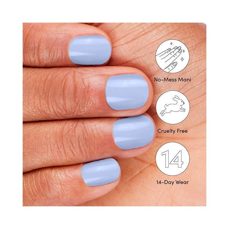 slide 6 of 8, Dashing Diva Glaze Color Semi-Cured Gel Nail Polish Strips - Birdie - 32ct, 32 ct