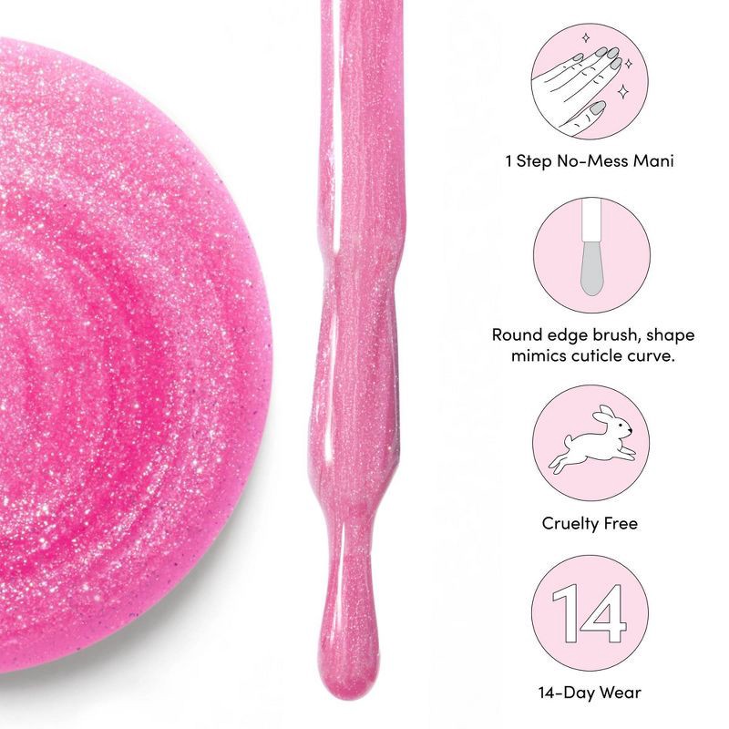 slide 5 of 9, Dashing Diva One Gel Magnetic Nail Polish - Bang Bang - 10ml, 10 ml