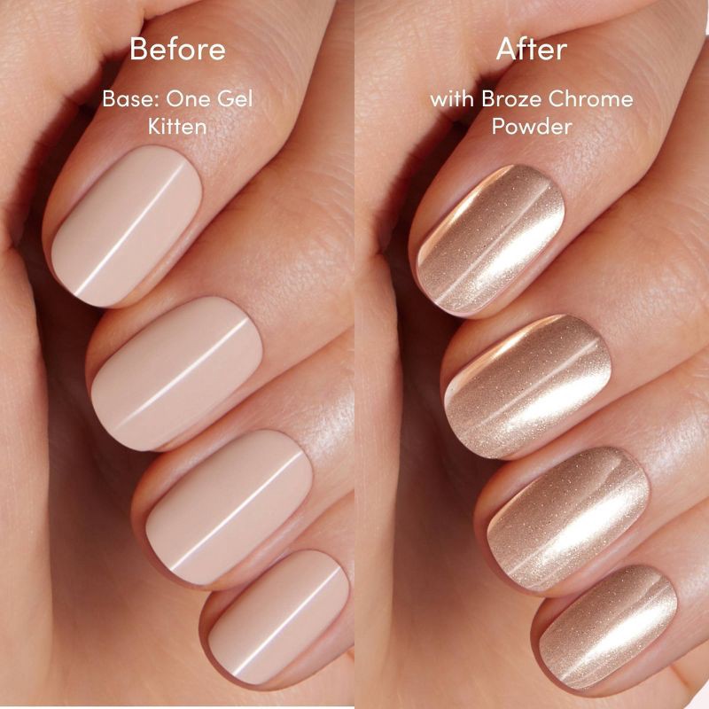 slide 3 of 8, Dashing Diva Chrome Powder Kit - Bronze Chrome - 3ct, 3 ct