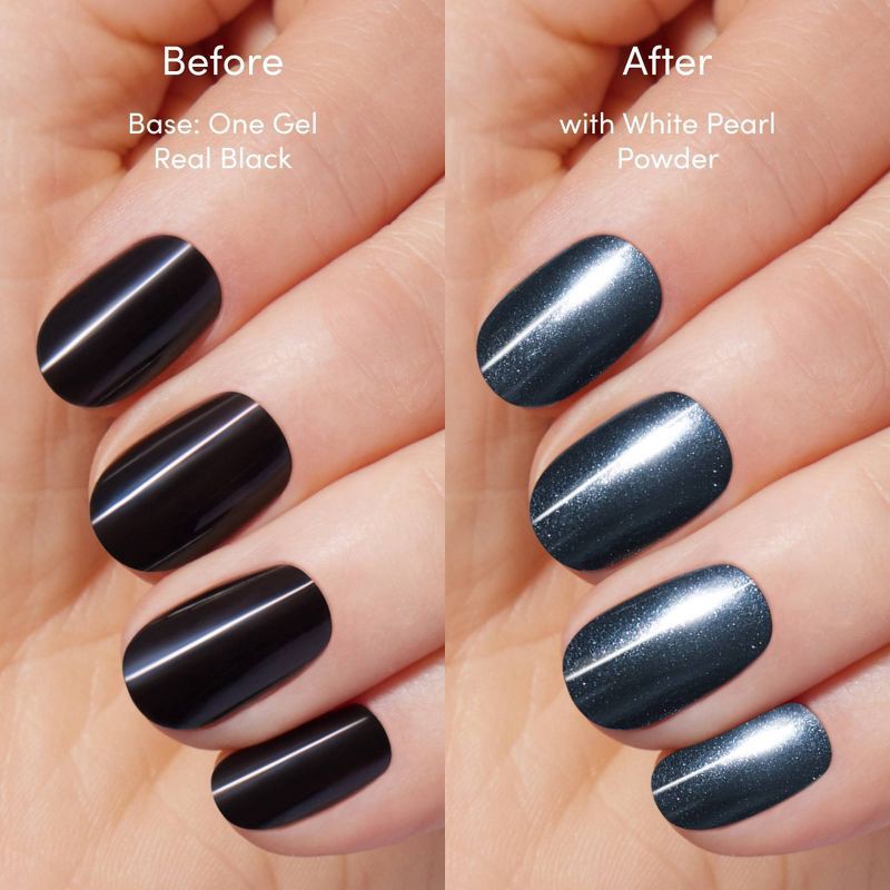 slide 3 of 7, Dashing Diva Chrome Powder - White Pearl - 1.5gm, 1 ct