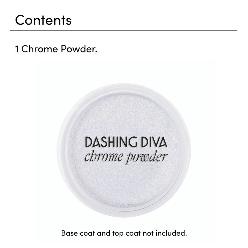 slide 5 of 7, Dashing Diva Chrome Powder - White Pearl - 1.5gm, 1 ct