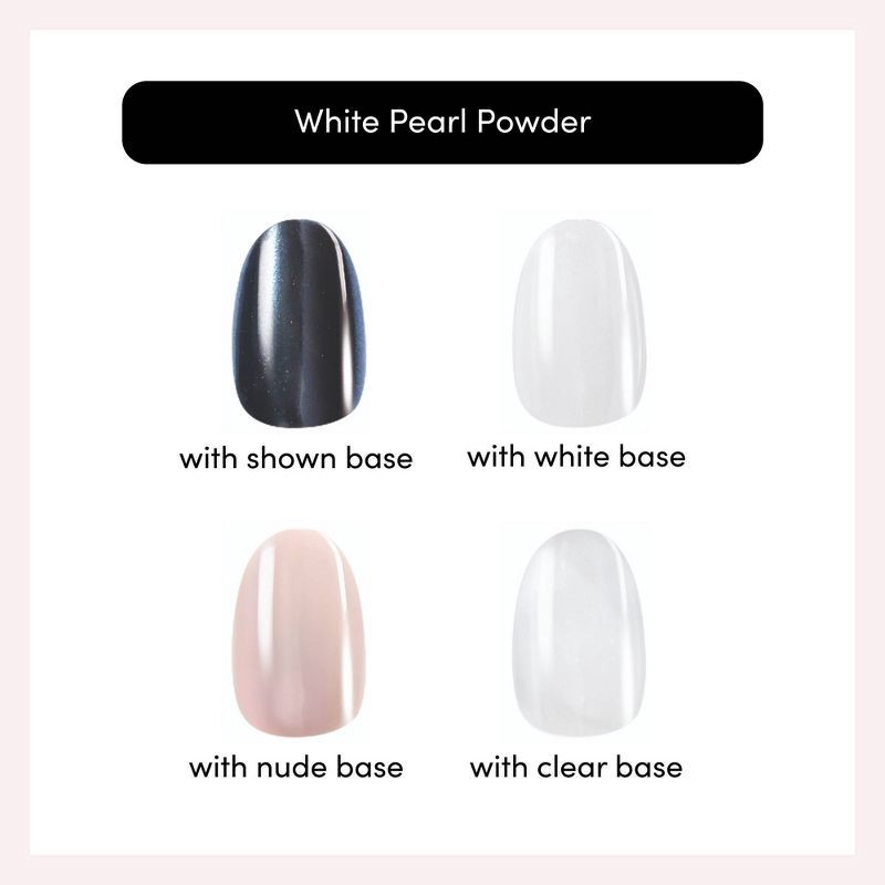 slide 7 of 7, Dashing Diva Chrome Powder - White Pearl - 1.5gm, 1 ct