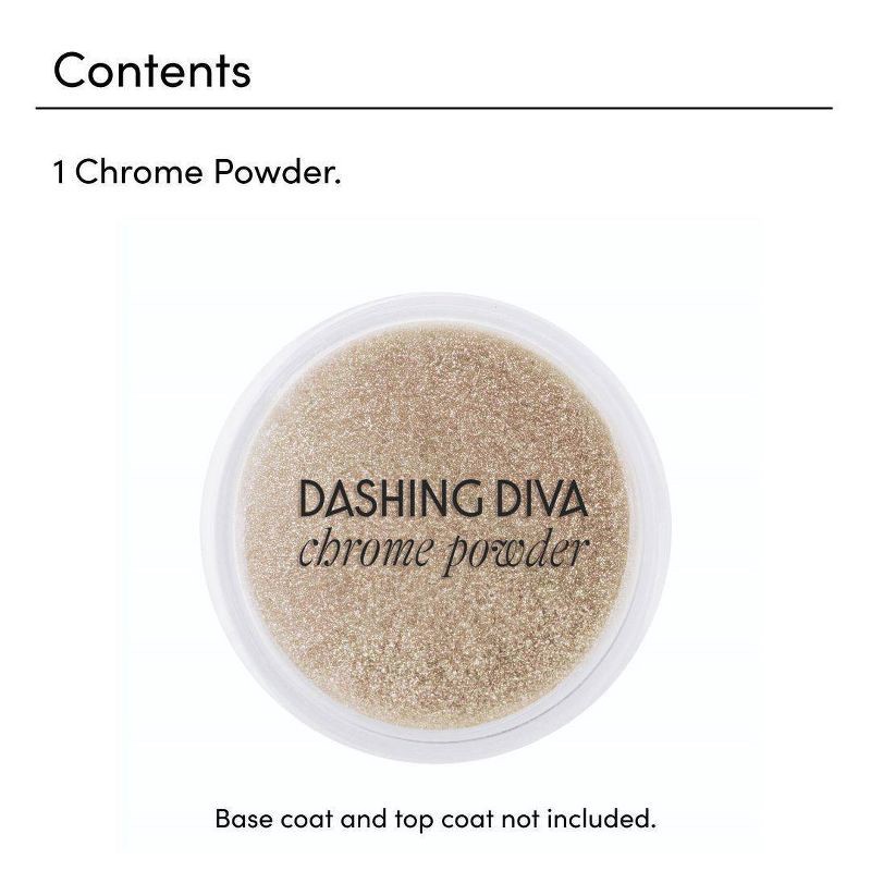 slide 8 of 8, Dashing Diva Chrome Powder - Soft Gold Chrome - 1.5gm, 1 ct