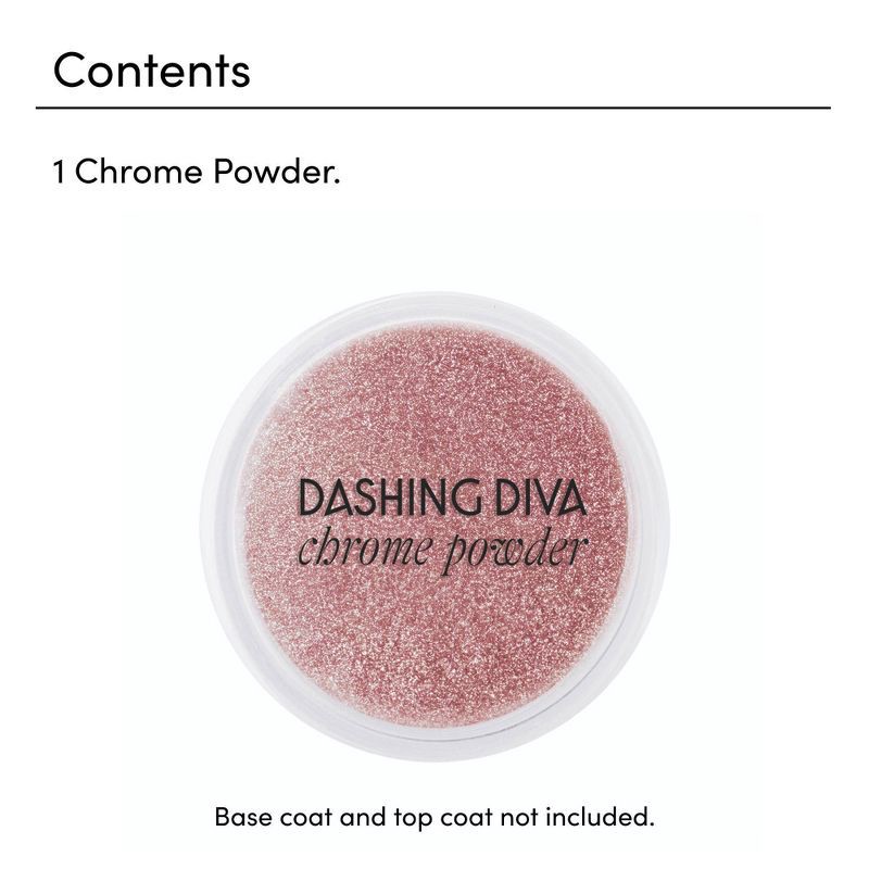 slide 5 of 7, Dashing Diva Chrome Powder - Rose Gold Chrome - 1.5gm, 1 ct