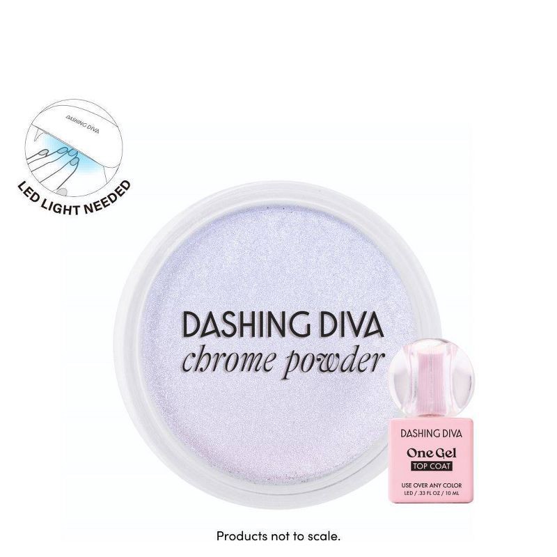 slide 3 of 9, Dashing Diva Chrome Powder Kit - Emerald Pearl - 3ct, 3 ct