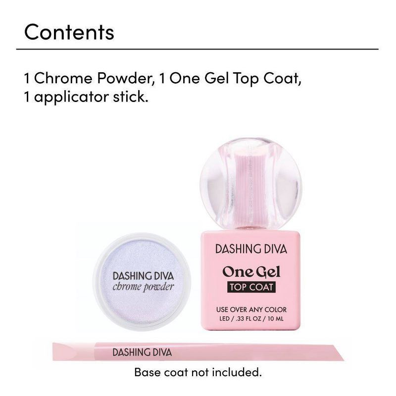 slide 6 of 9, Dashing Diva Chrome Powder Kit - Emerald Pearl - 3ct, 3 ct