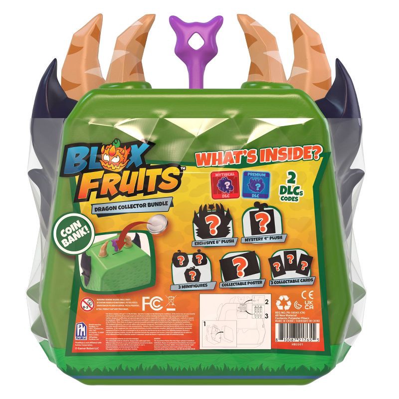 slide 2 of 13, Blox Fruits Ultimate Bundle Set - Dragon: Action Figure Playsets, 10-Piece PVC & ABS Materials, 1 ct
