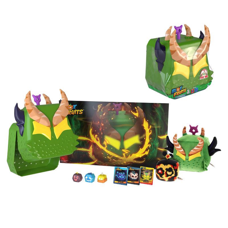 slide 3 of 13, Blox Fruits Ultimate Bundle Set - Dragon: Action Figure Playsets, 10-Piece PVC & ABS Materials, 1 ct