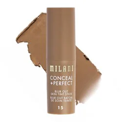 Milani Conceal + Perfect Blur Out Skin Tint - 015 Deep Tan Neutral Olive - 0.28oz: Vegan, Foundation Stick, Finish