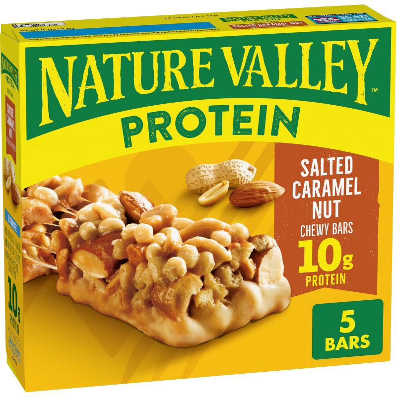 slide 1 of 8, Nature Valley Protein Salted Caramel 7.1oz/5ct, 5 ct; 7.1 oz