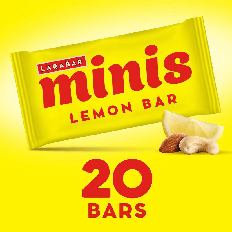slide 3 of 9, Larabar Lemon Minis Snack Bars - 15.6oz/20ct, 15.6 oz, 20 ct