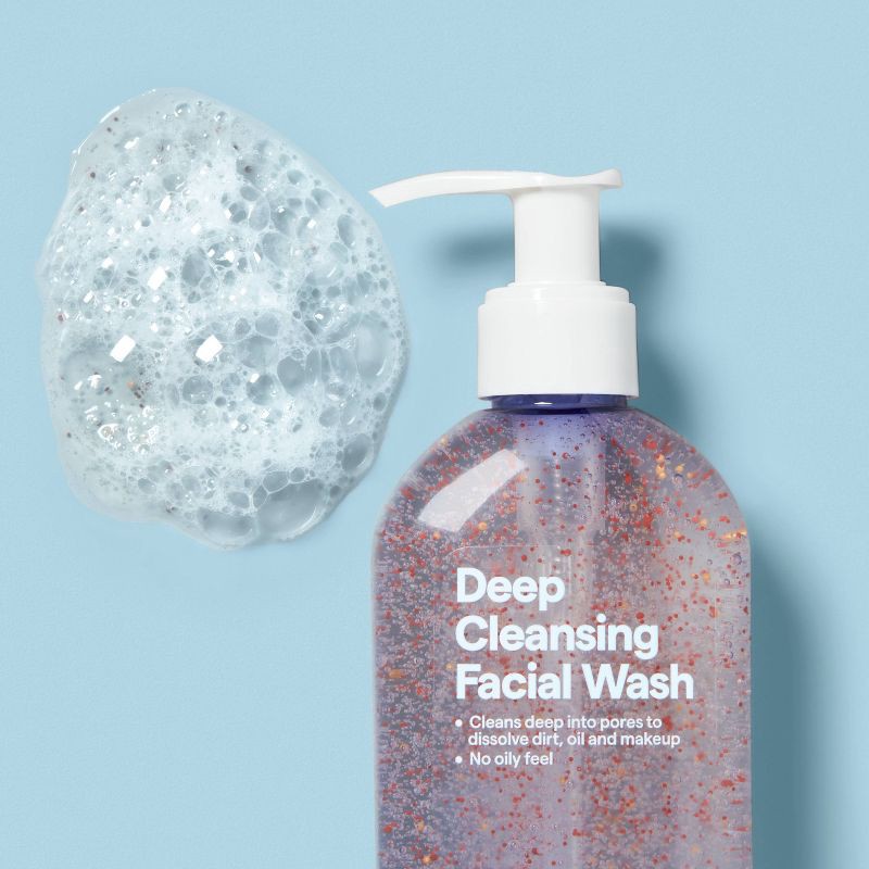 slide 2 of 3, Deep Cleansing Facial Wash - 8fl oz - up&up™, 8 fl oz