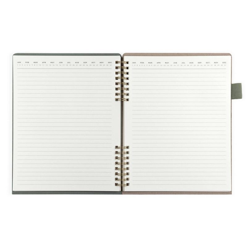 slide 6 of 10, Altitude 160pg Ruled Journal with Folder Cover 7"x9" Dark Sage Arch, 1 ct