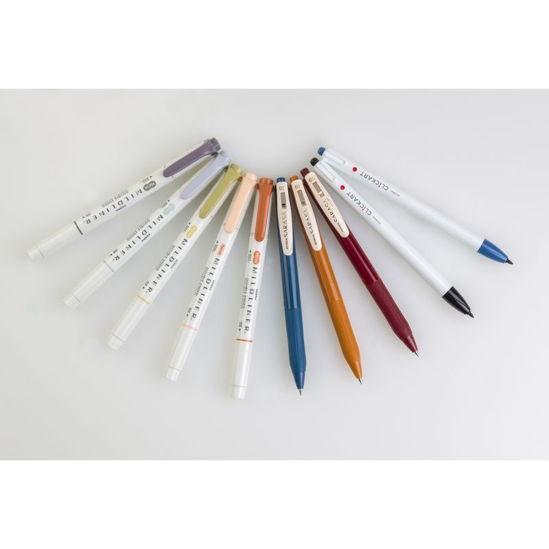 slide 2 of 3, 12pk Zebra Vintage Journaling Marker Set, 12 ct