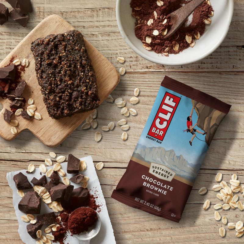 slide 5 of 12, CLIF Bar Chocolate Brownie Granola Plant-Based Soy Protein Bars Made with Organic Oats - 10g Protein - 36oz/15ct, 10 gram, 36 oz, 15 ct