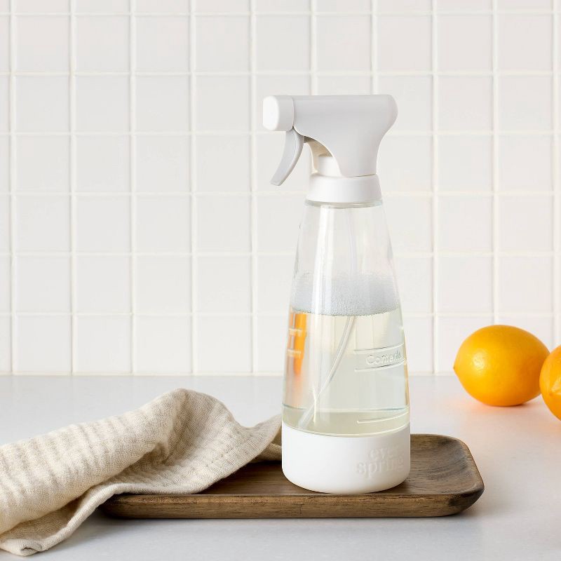 slide 2 of 4, Glass Reusable Cleaning Spray Bottle - 20oz - Everspring™, 20 oz