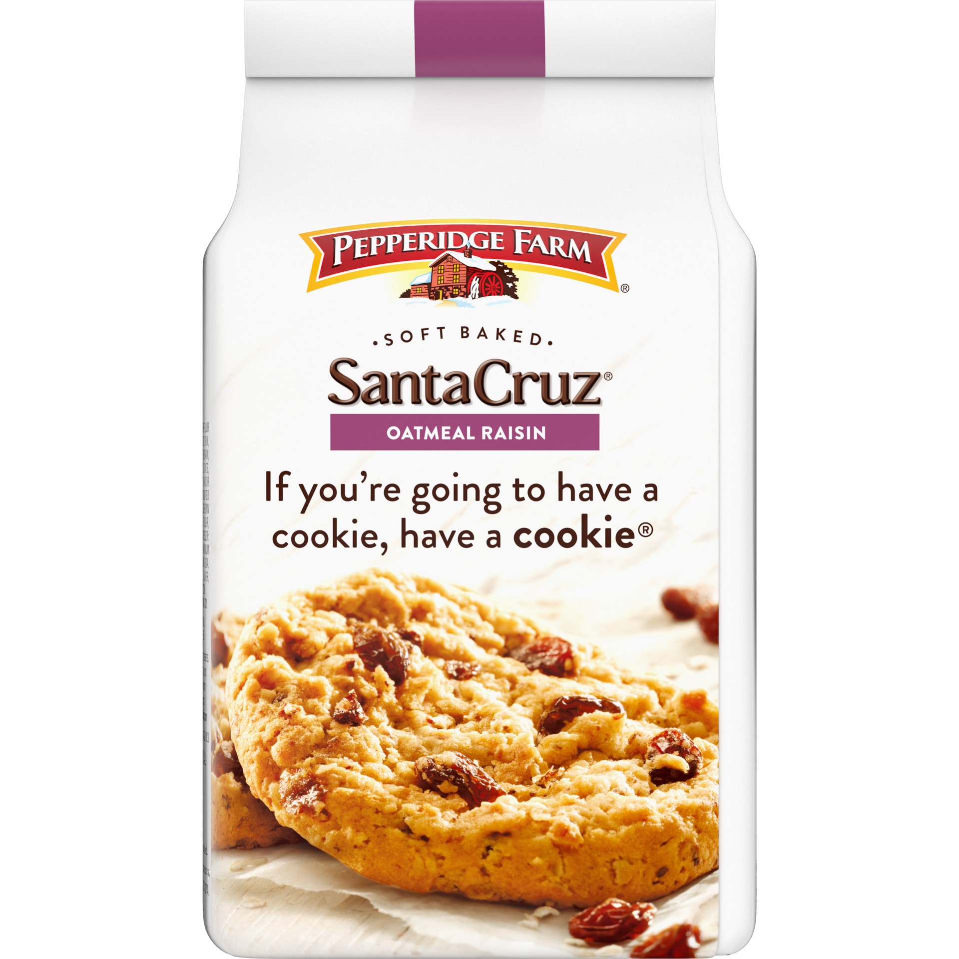 slide 2 of 5, Pepperidge Farm Santa Cruz Soft Baked Oatmeal Raisin Cookies, 8.6 OZ Bag (8 Cookies), 8.6 oz