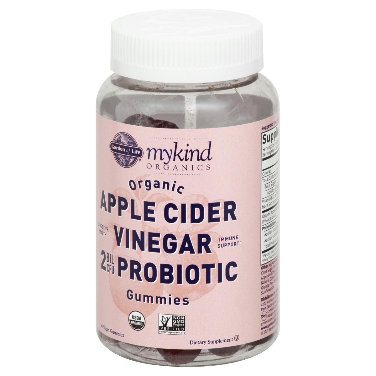 slide 5 of 9, Garden of Life Mykind Apple Cider Vinegar Probiotic, 60 ct