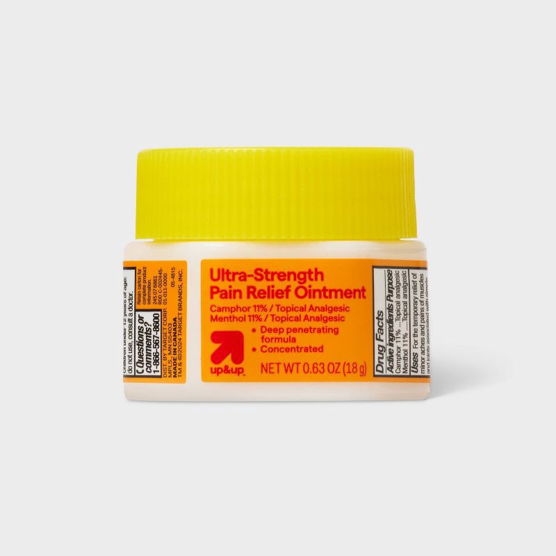 slide 3 of 4, Ultra-Strength Pain Relief Topical Balm Ointment - 0.63oz - up&up™, 0.63 oz