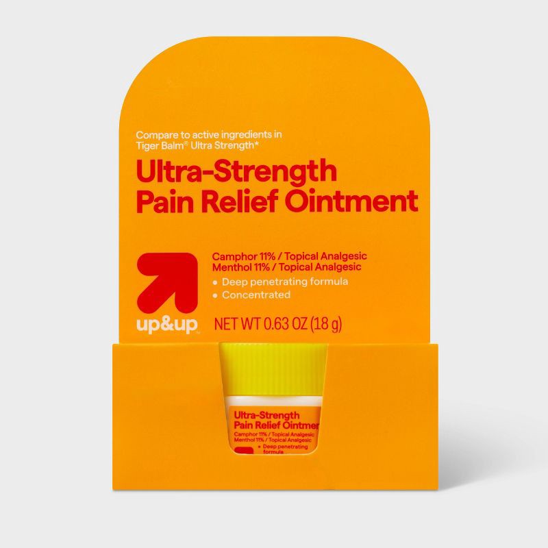 slide 1 of 4, Ultra-Strength Pain Relief Topical Balm Ointment - 0.63oz - up&up™, 0.63 oz