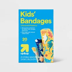 Patterned Bandages Design 1 - Dinos/Planets/Dogs - 20ct - up&up™