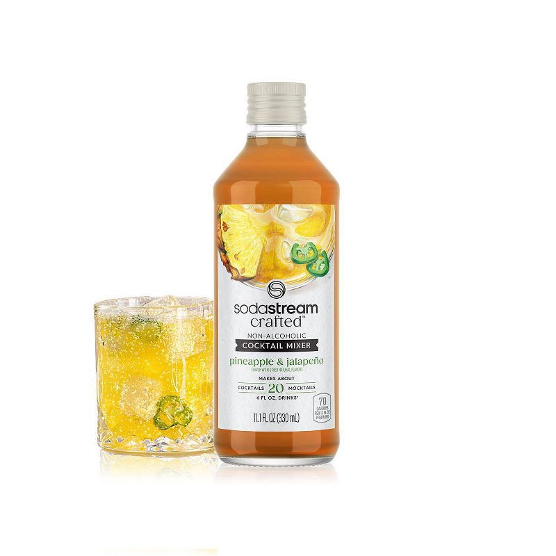 slide 1 of 10, SodaStream Crafted Mixers Pineapple Jalapeno Drink Mix: Liquid Concentrate, Fruit Drink, Soda Streamer Flavor, 1 ct