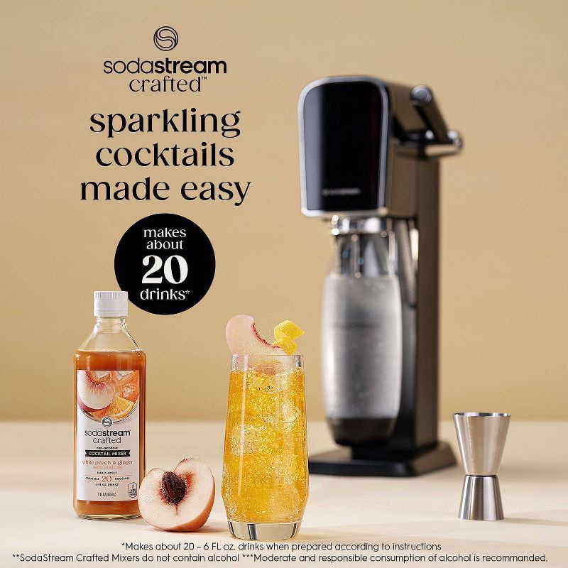 slide 2 of 10, SodaStream Crafted Mixers White Peach Ginger Drink Mix, 1 ct