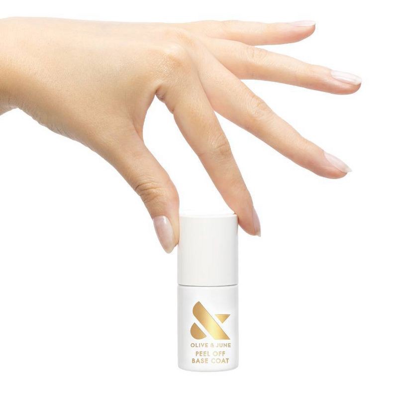 slide 2 of 6, Olive & June Gel Nail Polish - Peel Off Base Coat - 0.46 fl oz, 0.46 fl oz