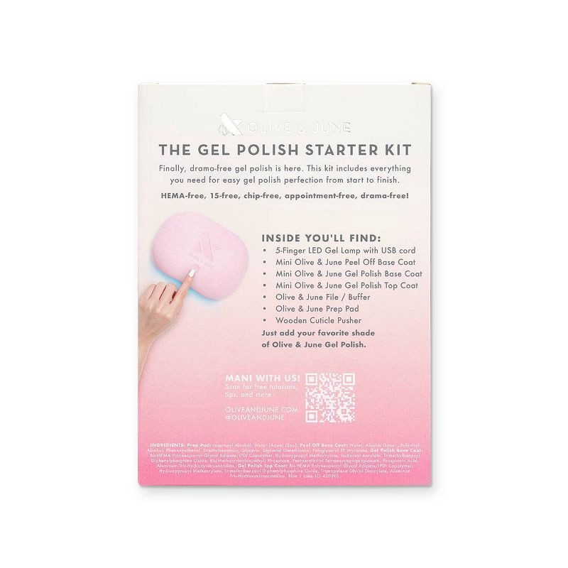 slide 2 of 4, Olive & June Nail Gel Starter Kit, 1 ct