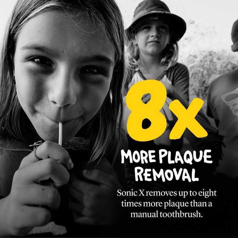 slide 3 of 8, Made By Dentists Sonic X Rechargeable Electric Toothbrush for Kids' - Today Was a Good Day, 1 ct