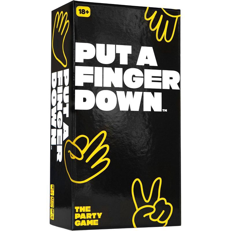 slide 1 of 9, Hunch Studios Put a Finger Down Card Game: Creative Thinking Party Game, 2+ Players, 30-60 Minutes, 1 ct