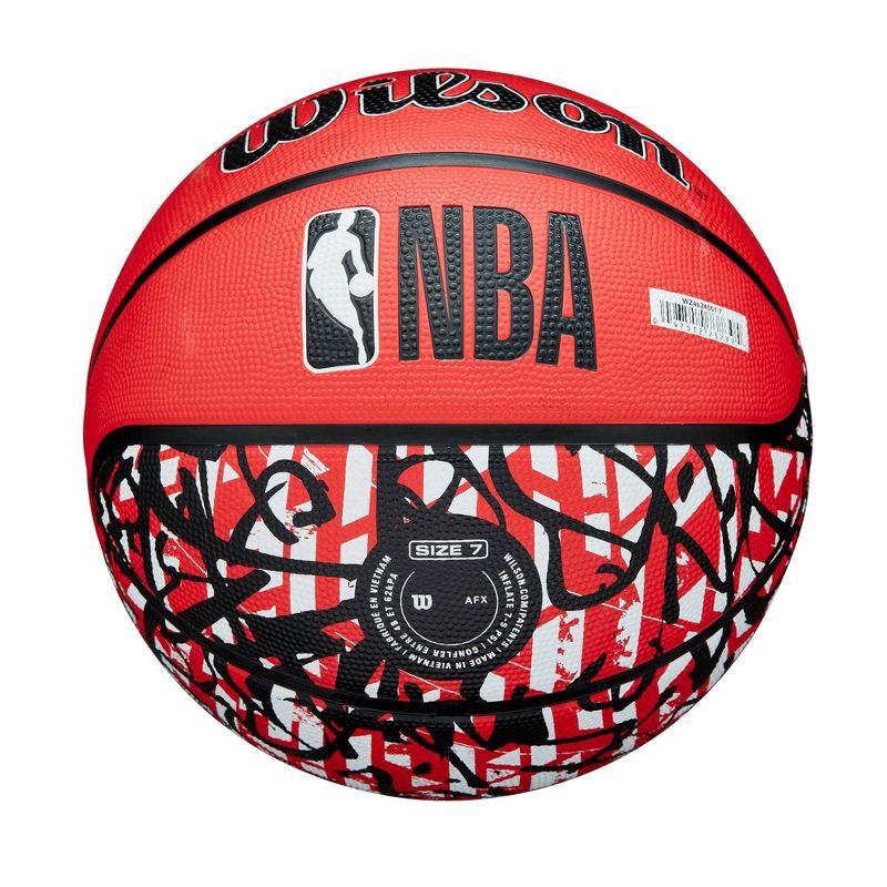 slide 6 of 7, NBA Atlanta Hawks Graffiti Basketball: Composite Shell, 27.5" Size, All Ages, 1 ct