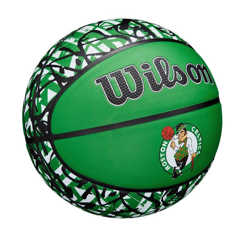 slide 2 of 7, NBA Boston Celtics Graffiti Basketball: Composite Shell, 29.5" Size, All Ages, 1 ct