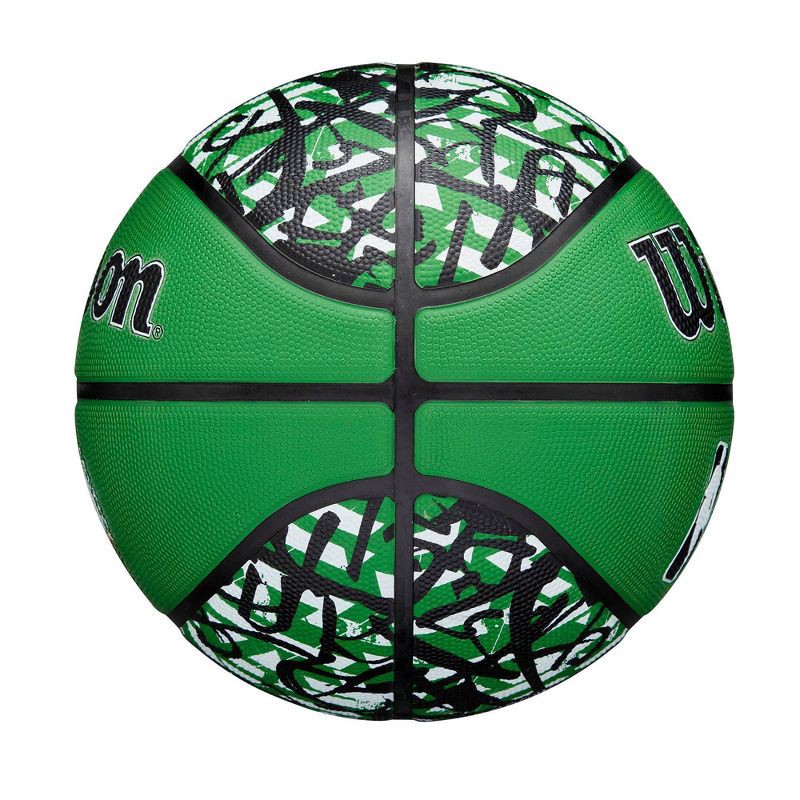 slide 5 of 7, NBA Boston Celtics Graffiti Basketball: Composite Shell, 29.5" Size, All Ages, 1 ct