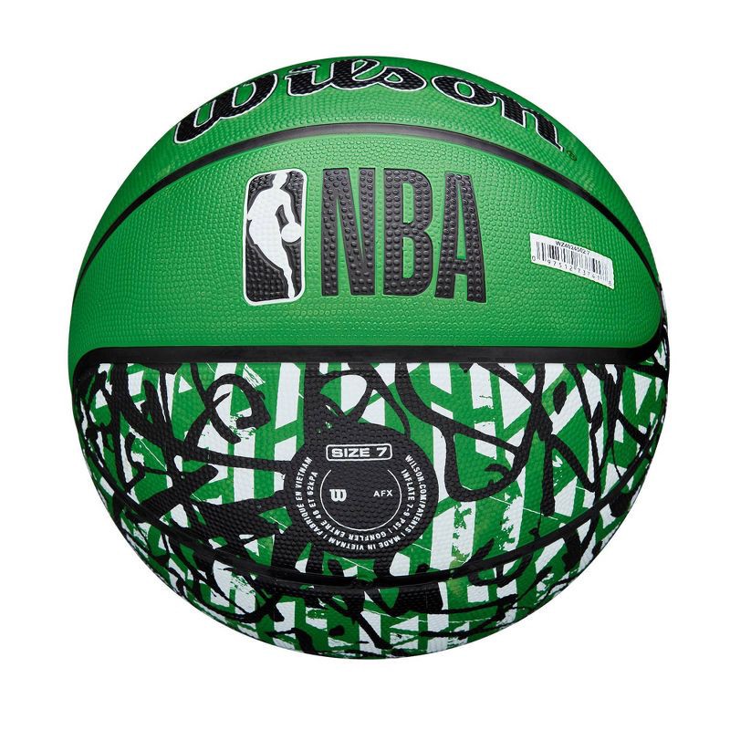 slide 3 of 7, NBA Boston Celtics Graffiti Basketball: Composite Shell, 29.5" Size, All Ages, 1 ct