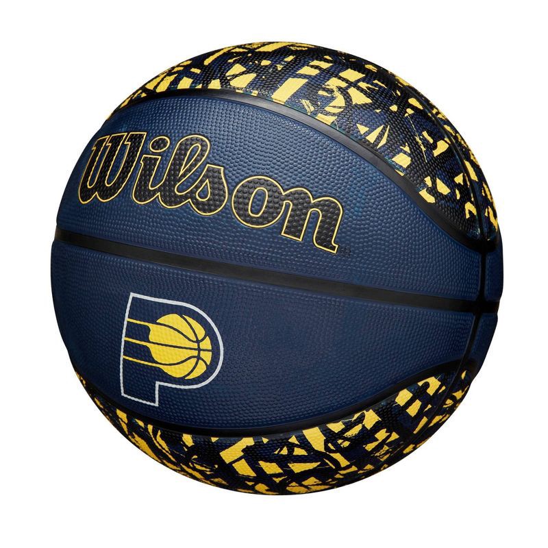slide 3 of 7, NBA Indiana Pacers Graffiti Basketball: Composite Shell, 27.5" Size, 1 ct