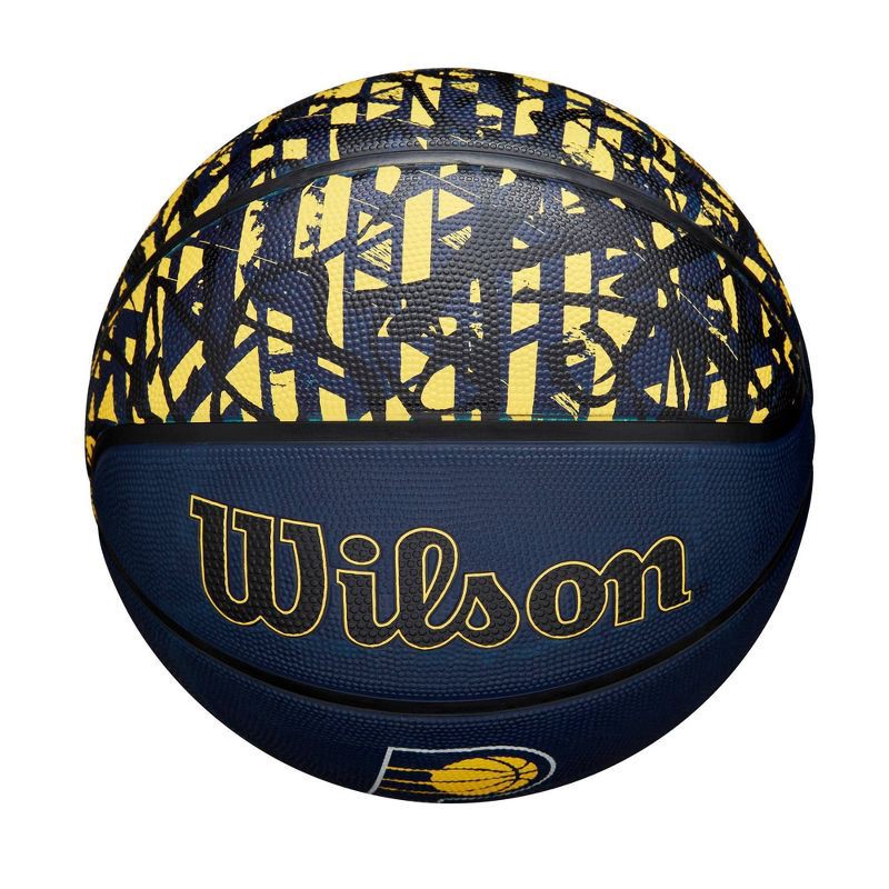 slide 5 of 7, NBA Indiana Pacers Graffiti Basketball: Composite Shell, 27.5" Size, 1 ct