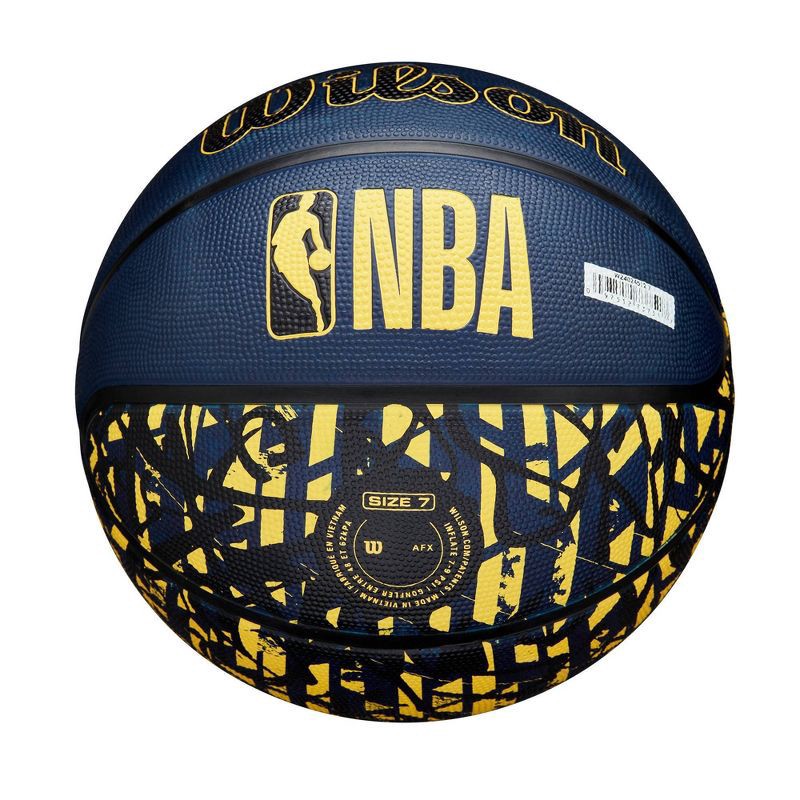 slide 6 of 7, NBA Indiana Pacers Graffiti Basketball: Composite Shell, 27.5" Size, 1 ct