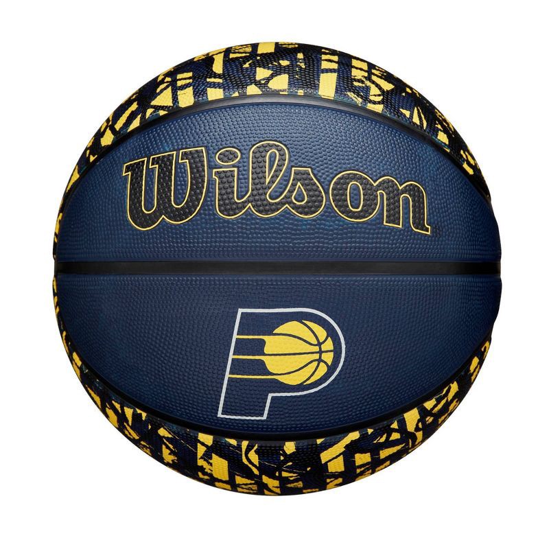 slide 1 of 7, NBA Indiana Pacers Graffiti Basketball: Composite Shell, 27.5" Size, 1 ct